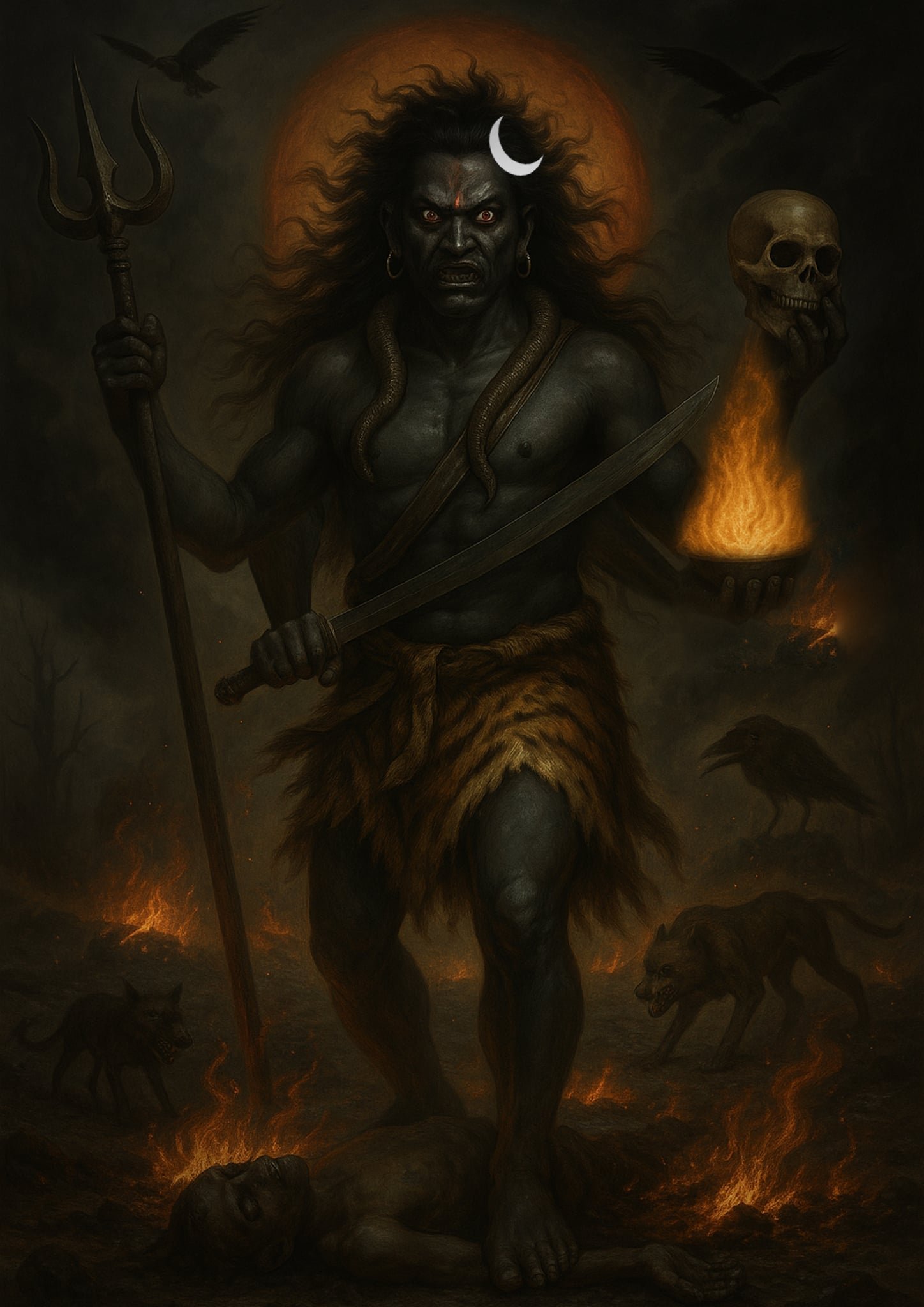 Image: BheemaLochana Bhairav of Hinglaj Shakti